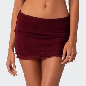 Edikted Ariyah Mesh Mini Skirt